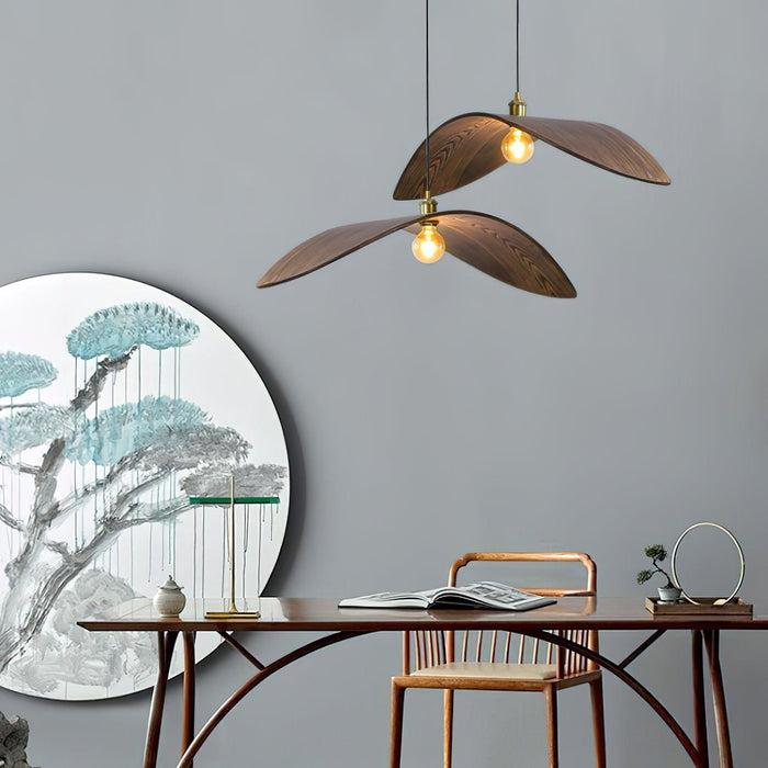Curve Wooden Pendant Lamp-DWHOME