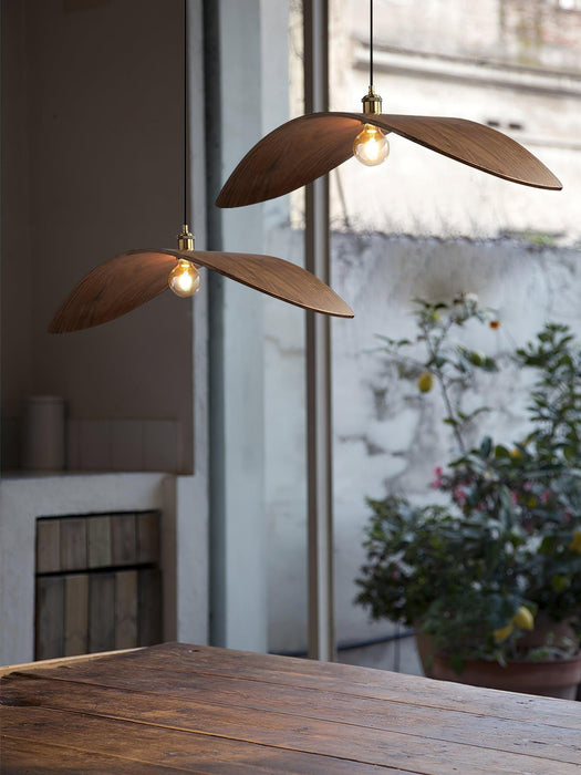 Curve Wooden Pendant Lamp-DWHOME