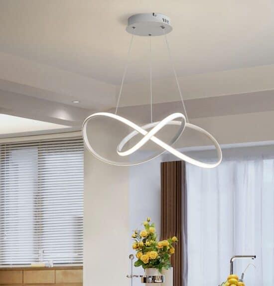 ÓLAFUR Circular Curved Lines Pendant Light.