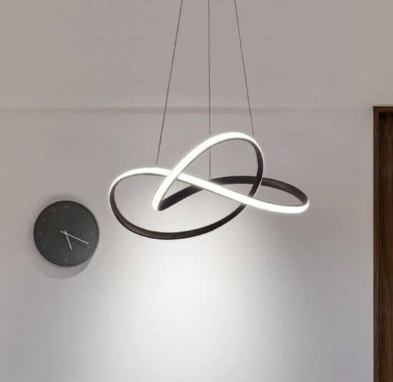 ÓLAFUR Circular Curved Lines Pendant Light.