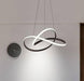 ÓLAFUR Circular Curved Lines Pendant Light.