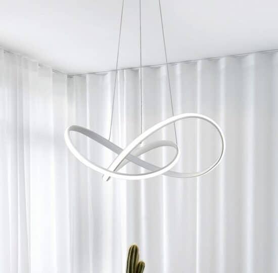 ÓLAFUR Circular Curved Lines Pendant Light.