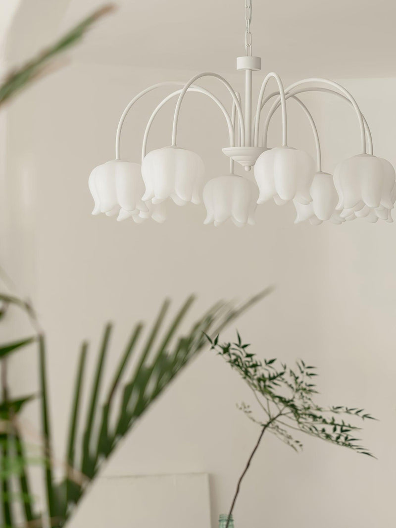 Curved Arm Bell Chandelier-DWHOME