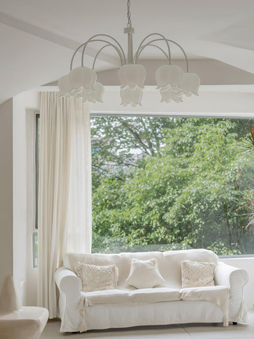 Curved Arm Bell Chandelier-DWHOME