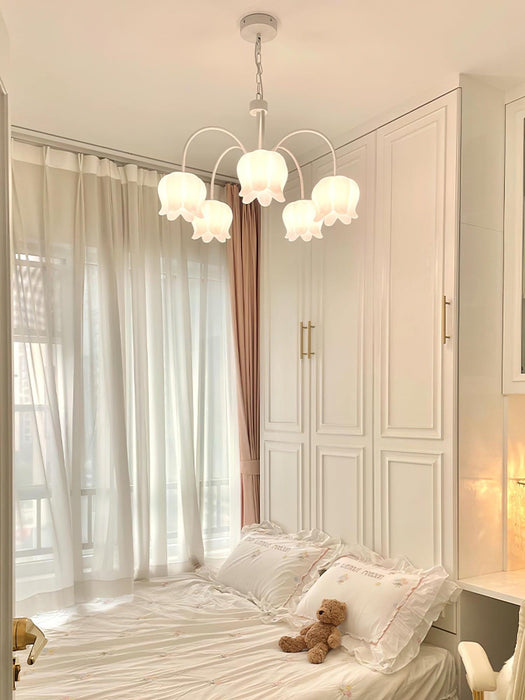 Curved Arm Bell Chandelier-DWHOME