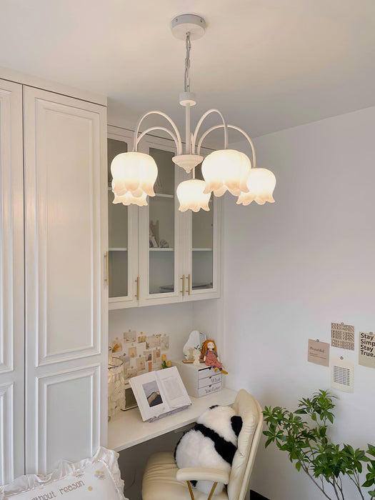 Curved Arm Bell Chandelier-DWHOME