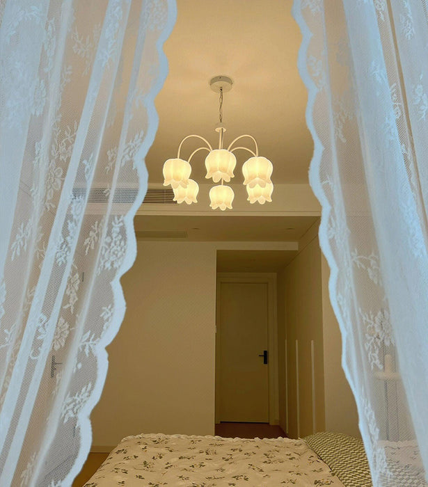 Curved Arm Bell Chandelier-DWHOME