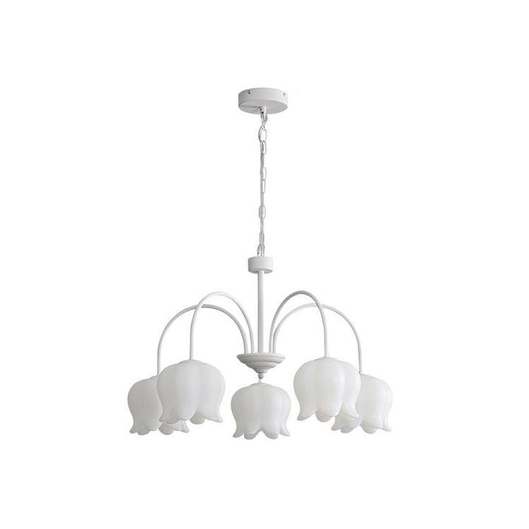 Curved Arm Bell Chandelier-DWHOME