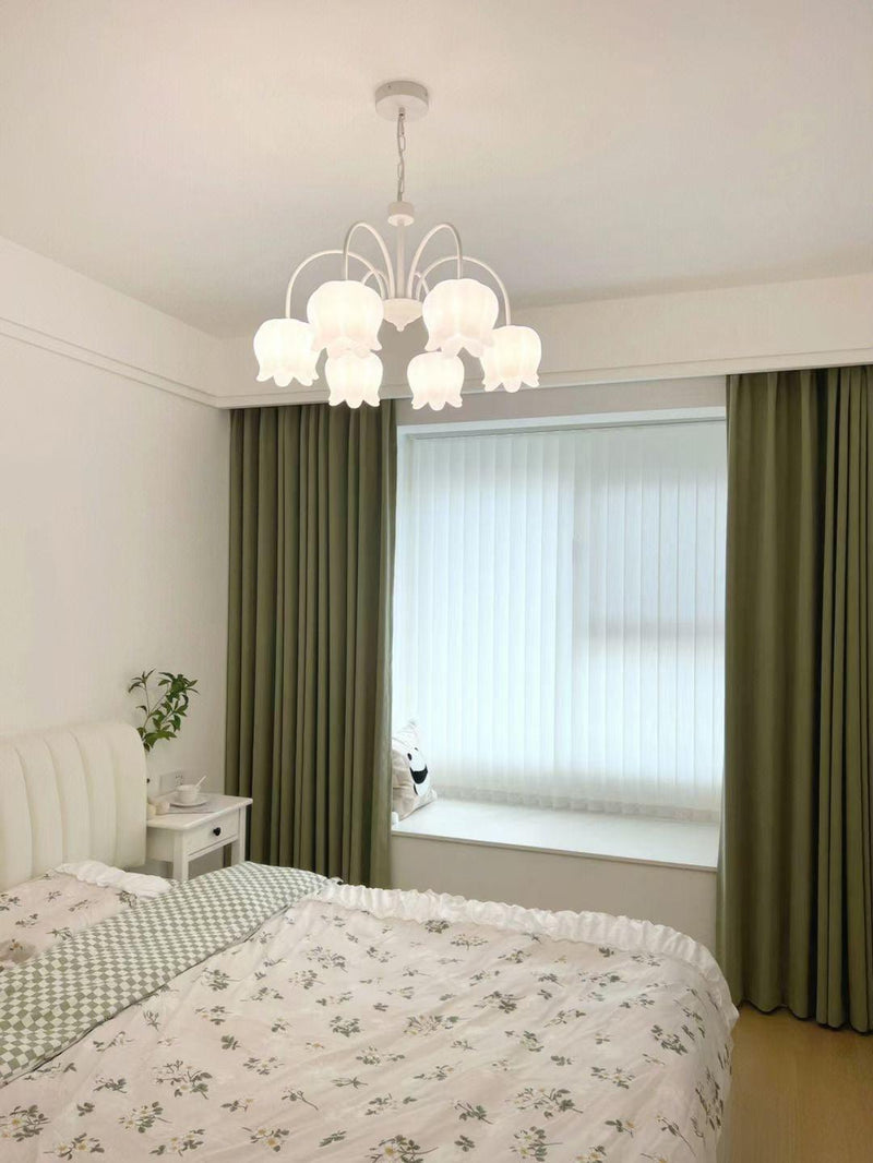Curved Arm Bell Chandelier-DWHOME