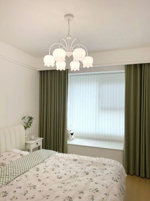 Curved Arm Bell Chandelier-DWHOME