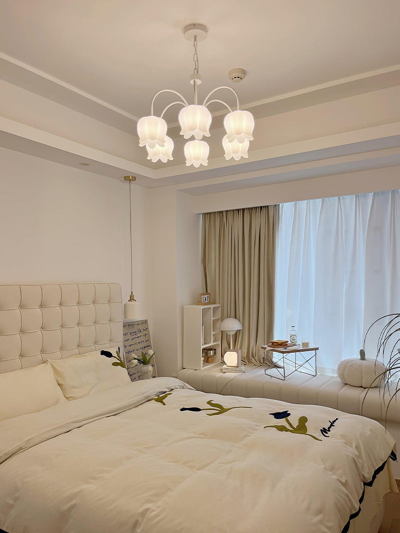Curved Arm Bell Chandelier-DWHOME