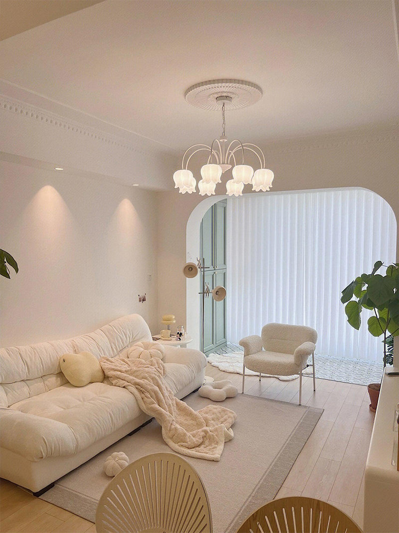 Curved Arm Bell Chandelier-DWHOME
