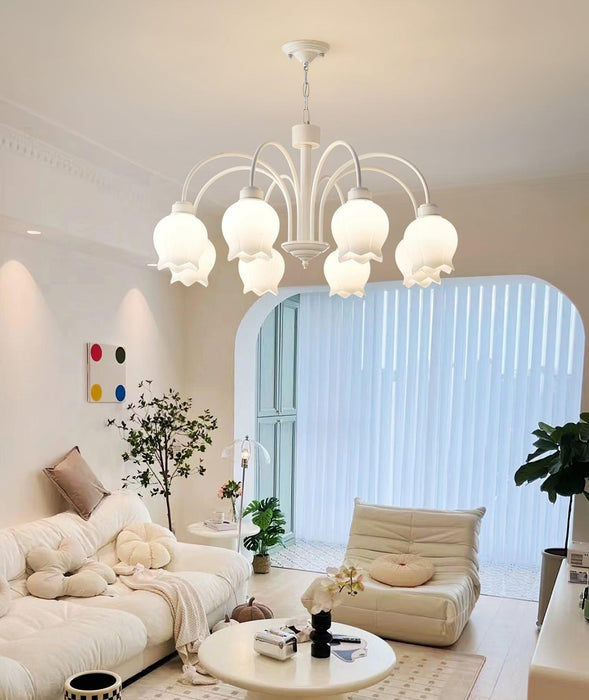 Curved Arm Bell Chandelier-DWHOME