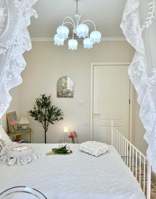 Curved Arm Bell Chandelier-DWHOME