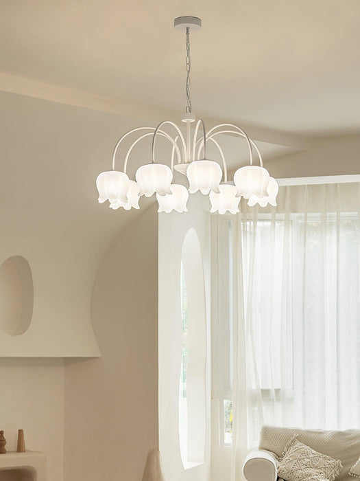 Curved Arm Bell Chandelier-DWHOME