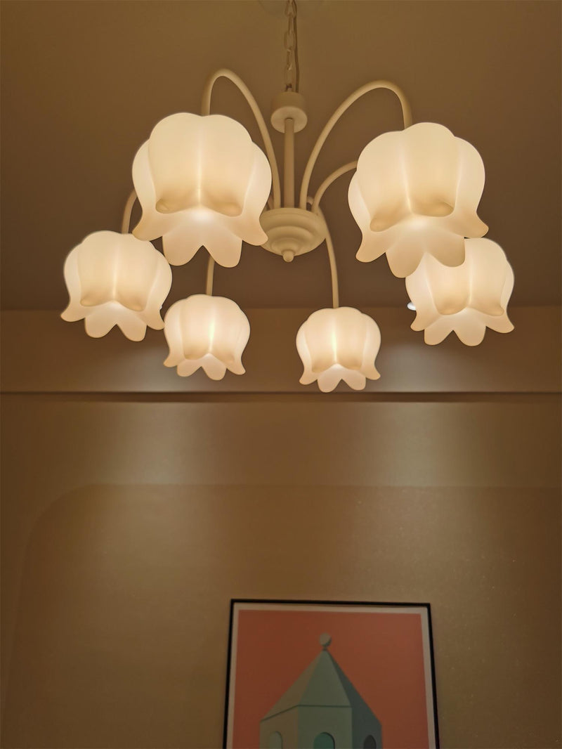 Curved Arm Bell Chandelier-DWHOME