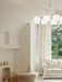 Curved Arm Bell Chandelier-DWHOME