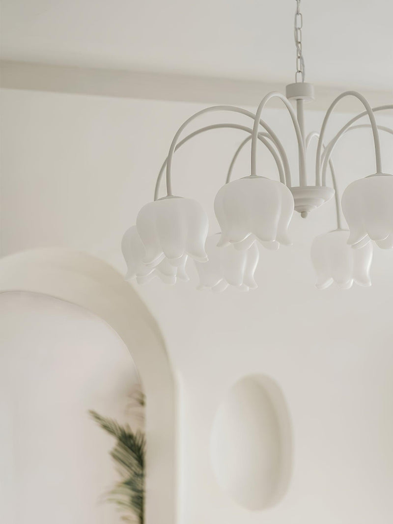 Curved Arm Bell Chandelier-DWHOME