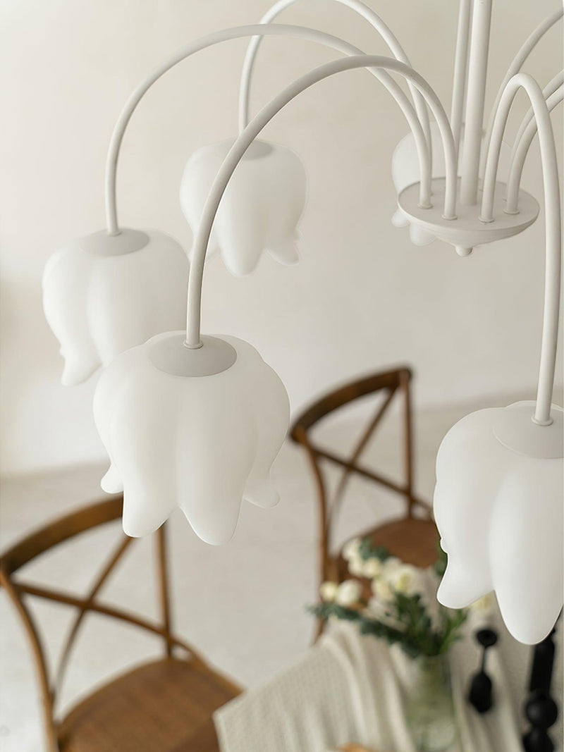Curved Arm Bell Chandelier-DWHOME