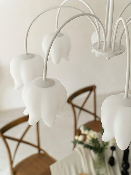 Curved Arm Bell Chandelier-DWHOME
