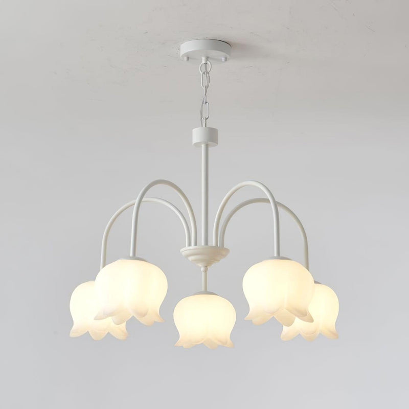 Curved Arm Bell Chandelier-DWHOME