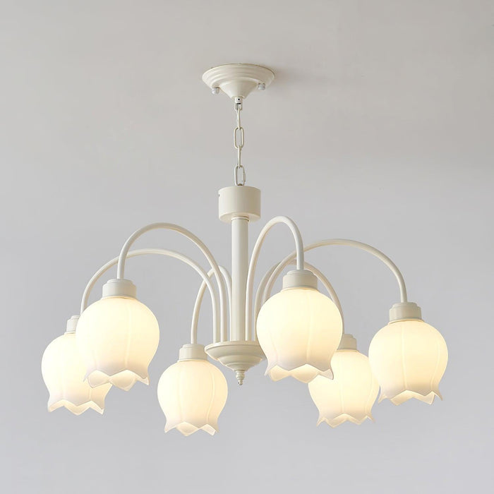 Curved Arm Bell Chandelier-DWHOME