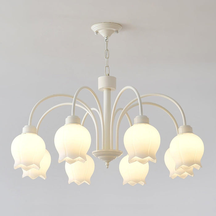 Curved Arm Bell Chandelier-DWHOME