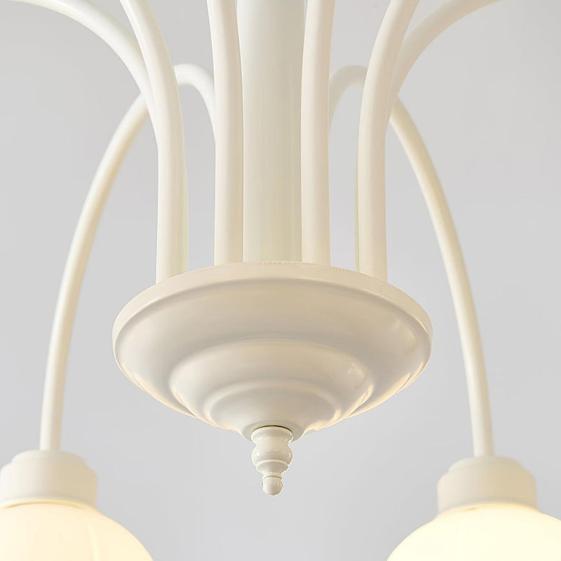 Curved Arm Bell Chandelier-DWHOME