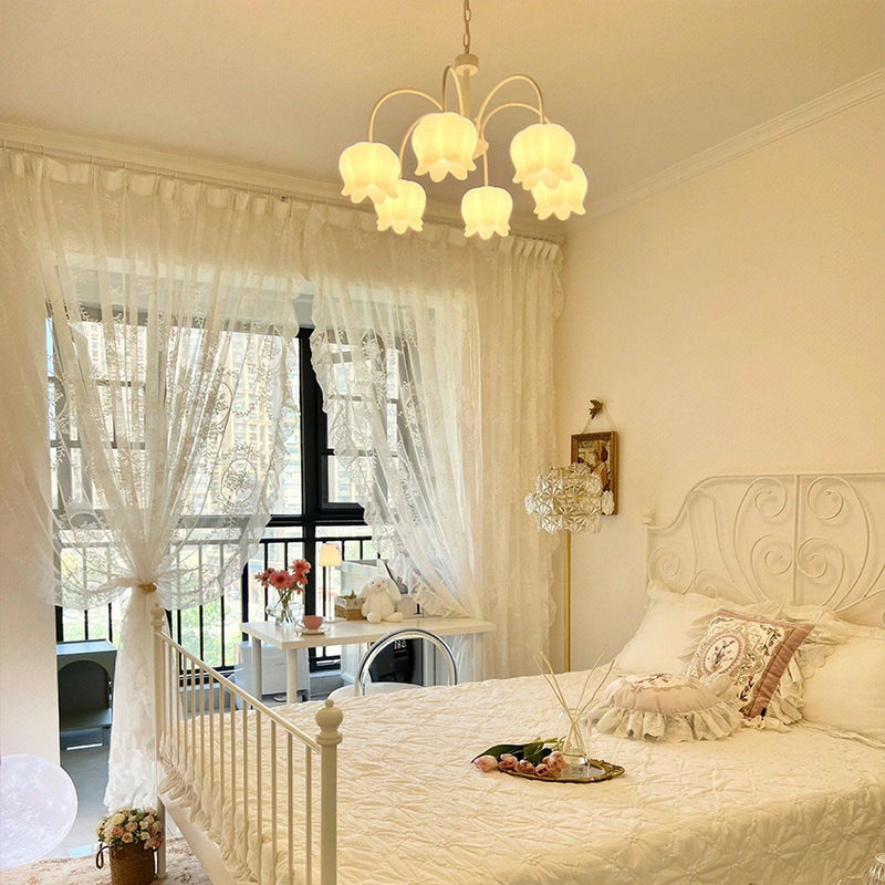 Curved Arm Bell Chandelier-DWHOME