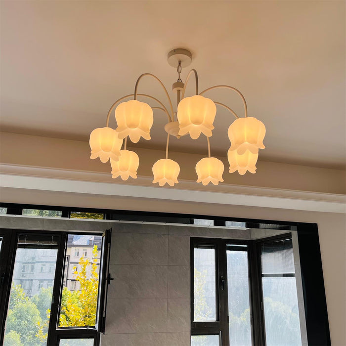 Curved Arm Bell Chandelier-DWHOME