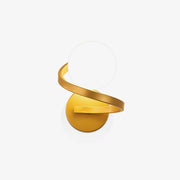 Curved Brass Wall Lamp-DWHOME
