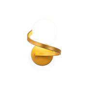 Curved Brass Wall Lamp-DWHOME