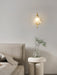 Curved Gooseneck Brass Glass Sconce-DWHOME