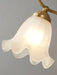 Curved Gooseneck Brass Glass Sconce-DWHOME