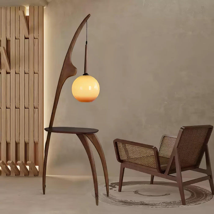 Curved Mantis Arm Floor Lamp-DWHOME