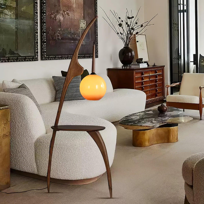 Curved Mantis Arm Floor Lamp-DWHOME