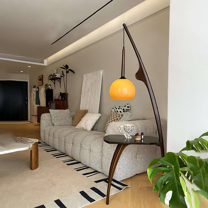 Curved Mantis Arm Floor Lamp-DWHOME