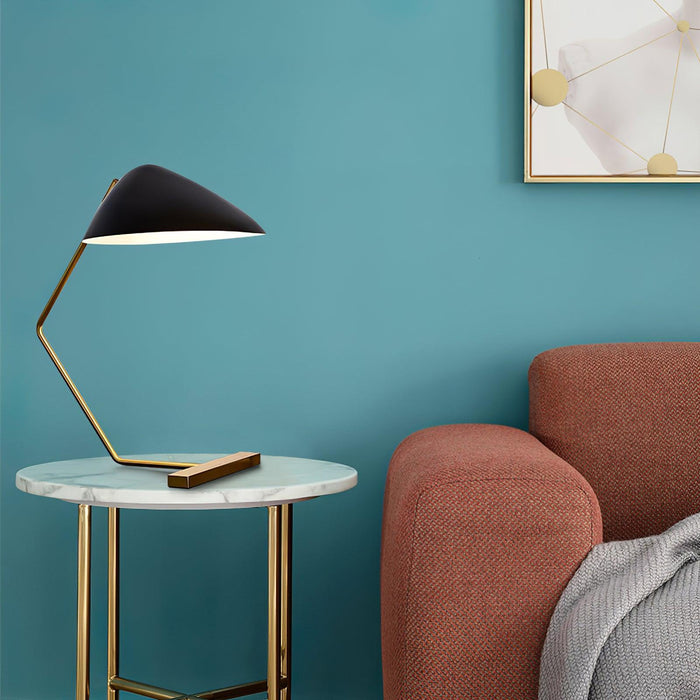Curvilinear Mid-Century Table Lamp-DWHOME