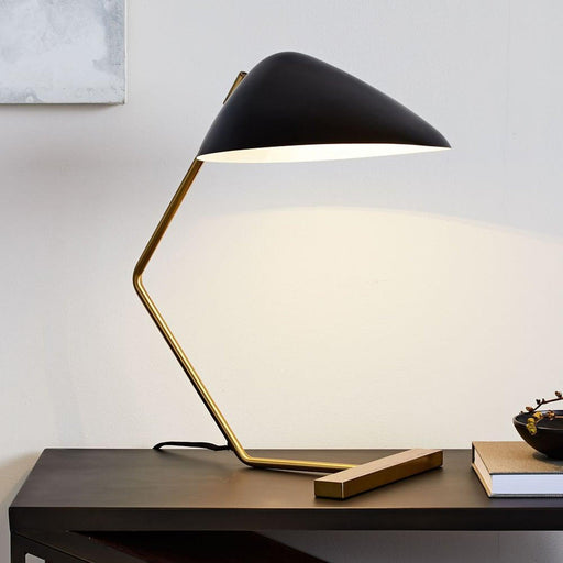 Curvilinear Mid-Century Table Lamp-DWHOME