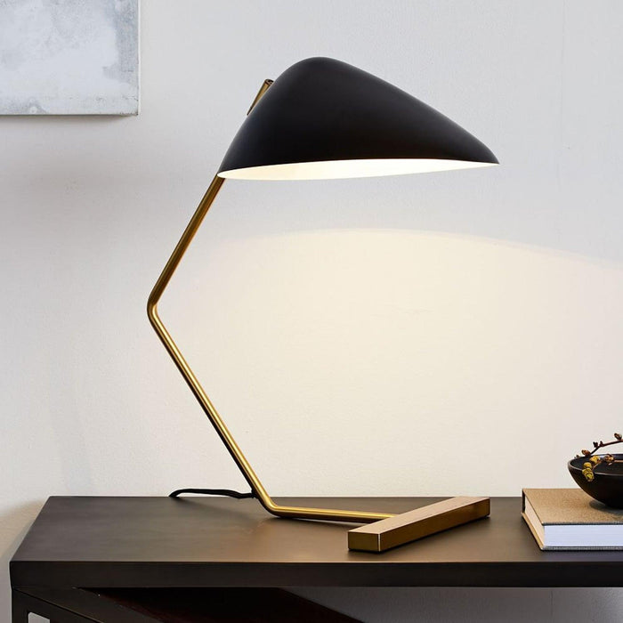 Curvilinear Mid-Century Table Lamp-DWHOME