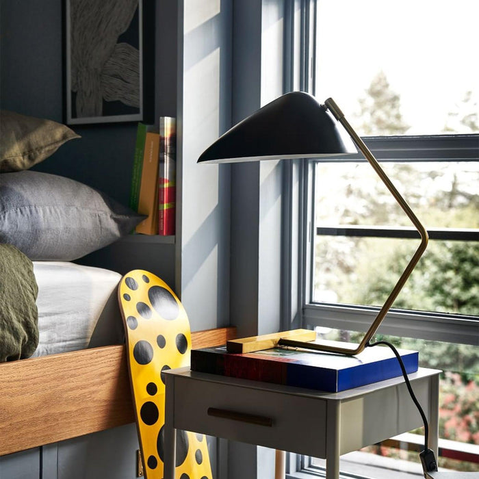 Curvilinear Mid-Century Table Lamp-DWHOME