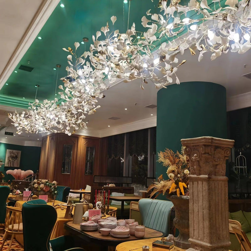 Gingko Leaves Chandelier-DWHOME
