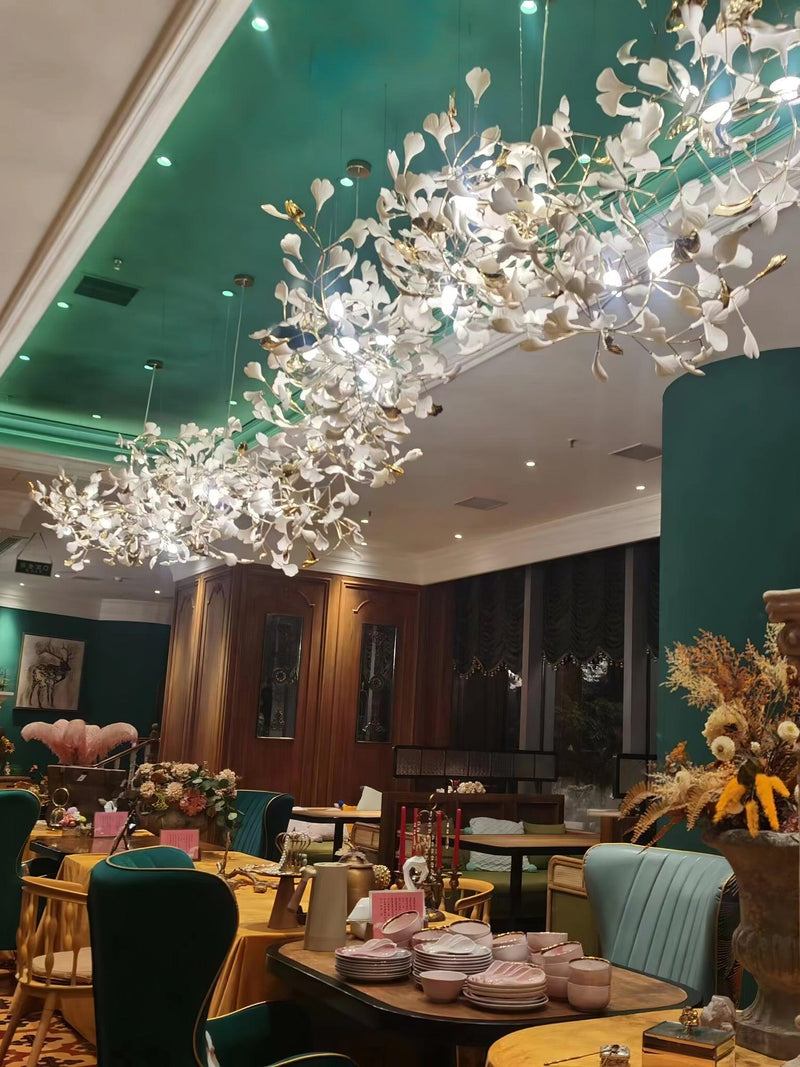 Gingko Leaves Chandelier-DWHOME