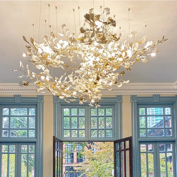 Gingko Leaves Chandelier.