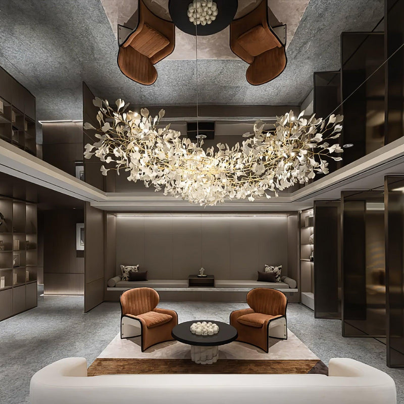 Gingko Leaves Chandelier-DWHOME