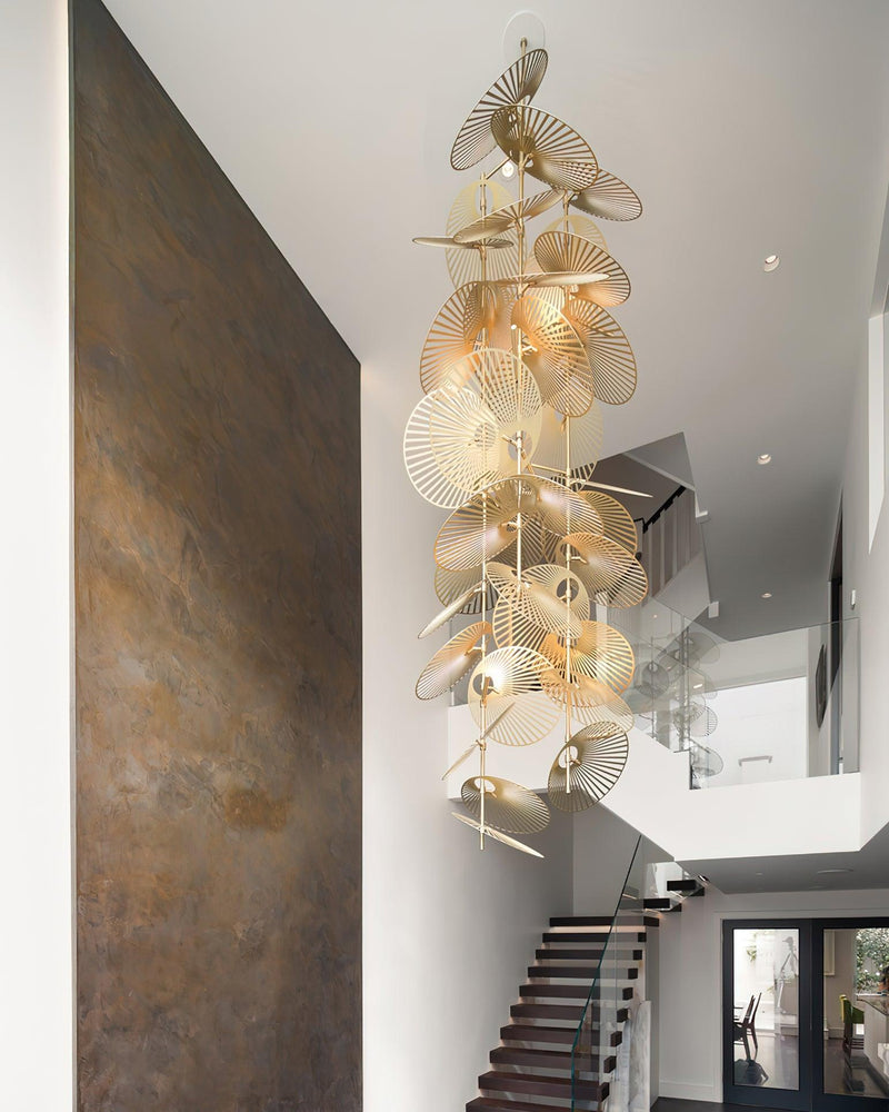 Cattail Leaf Chandelier-DWHOME