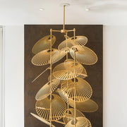Cattail Leaf Chandelier-DWHOME
