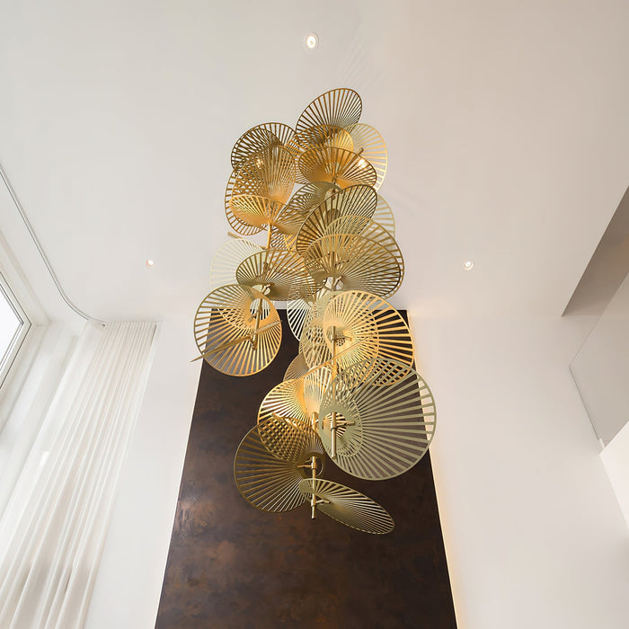 Cattail Leaf Chandelier.