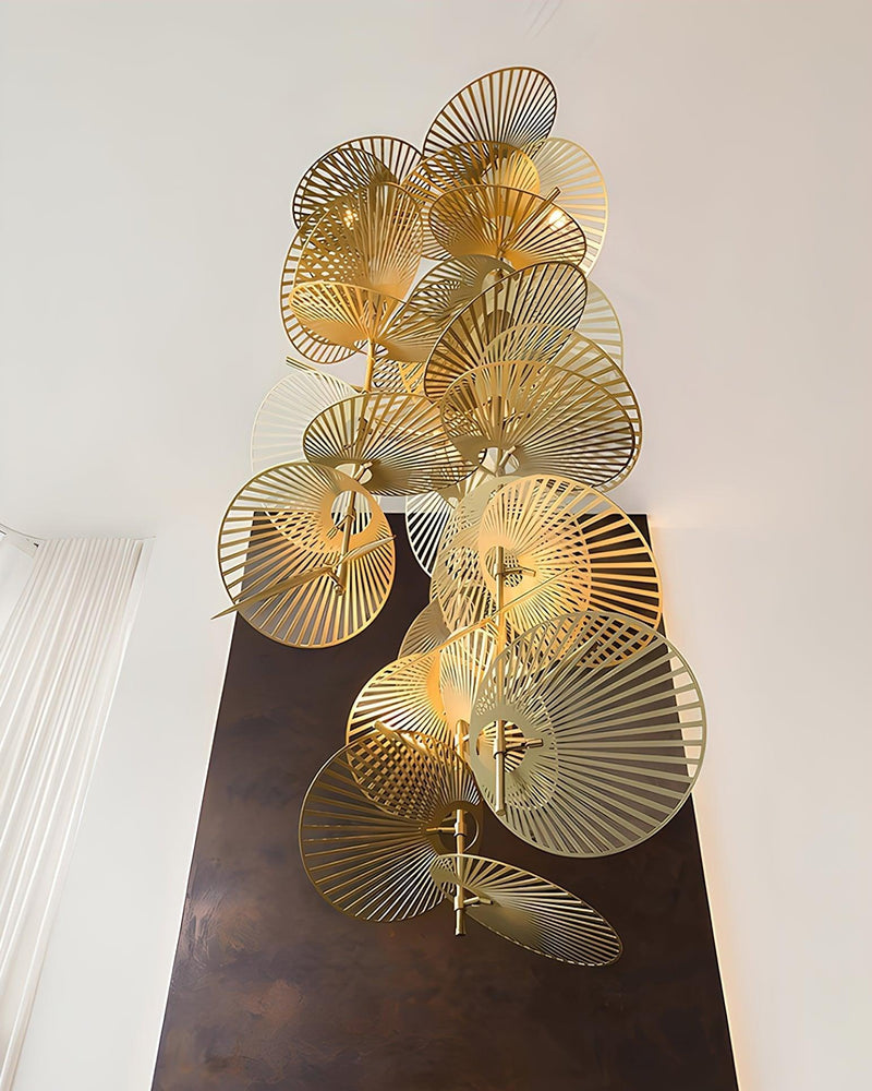Cattail Leaf Chandelier-DWHOME