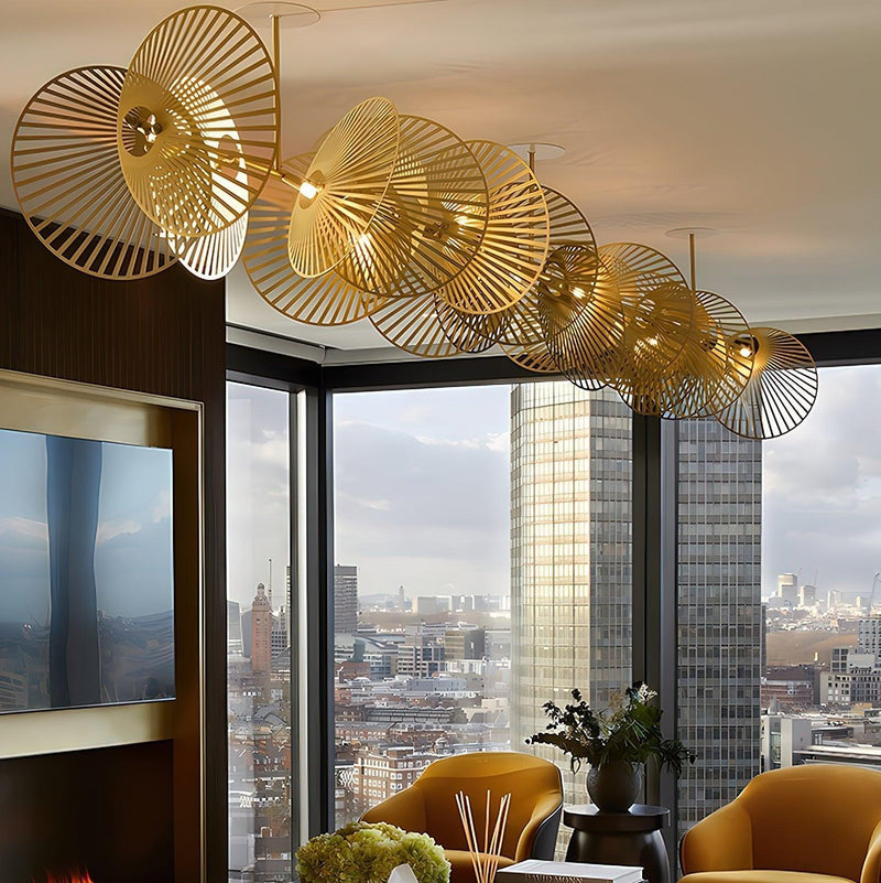 Cattail Leaf Chandelier-DWHOME